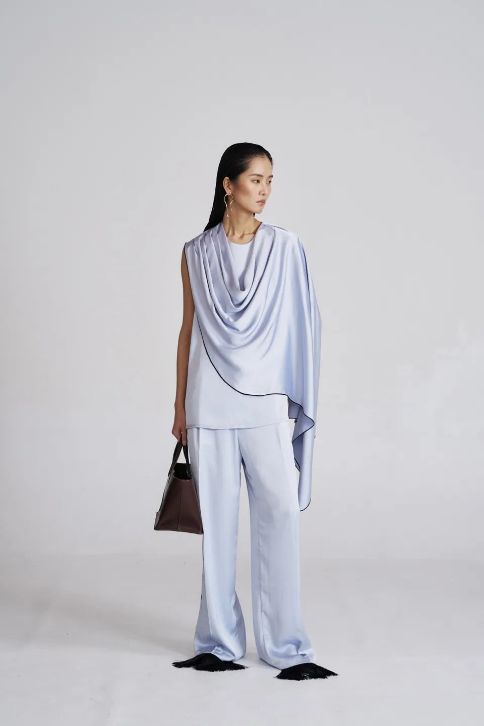 The Satin Contrast Pant