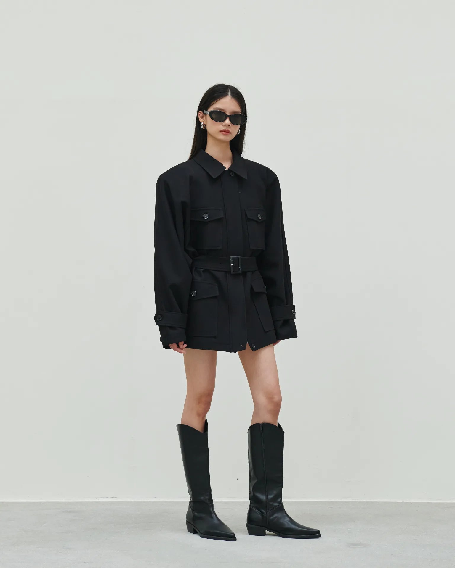 Black Power Trench Coat