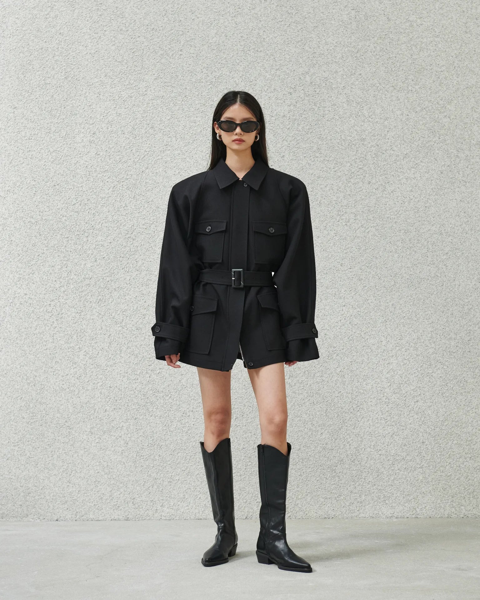 Black Power Trench Coat