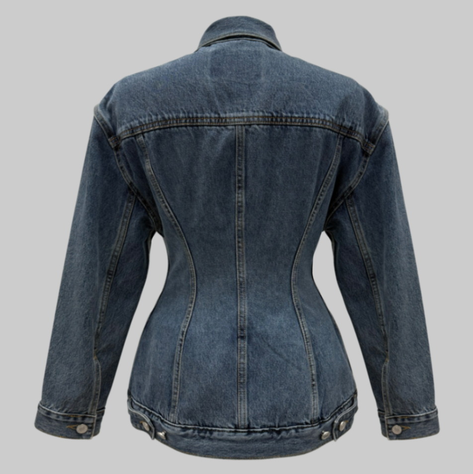 Contour Waist Denim Jacket