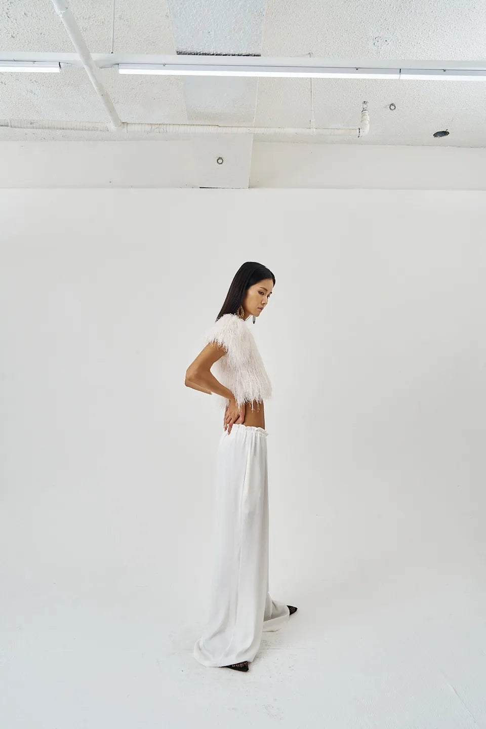 The Fringe Top Ivory
