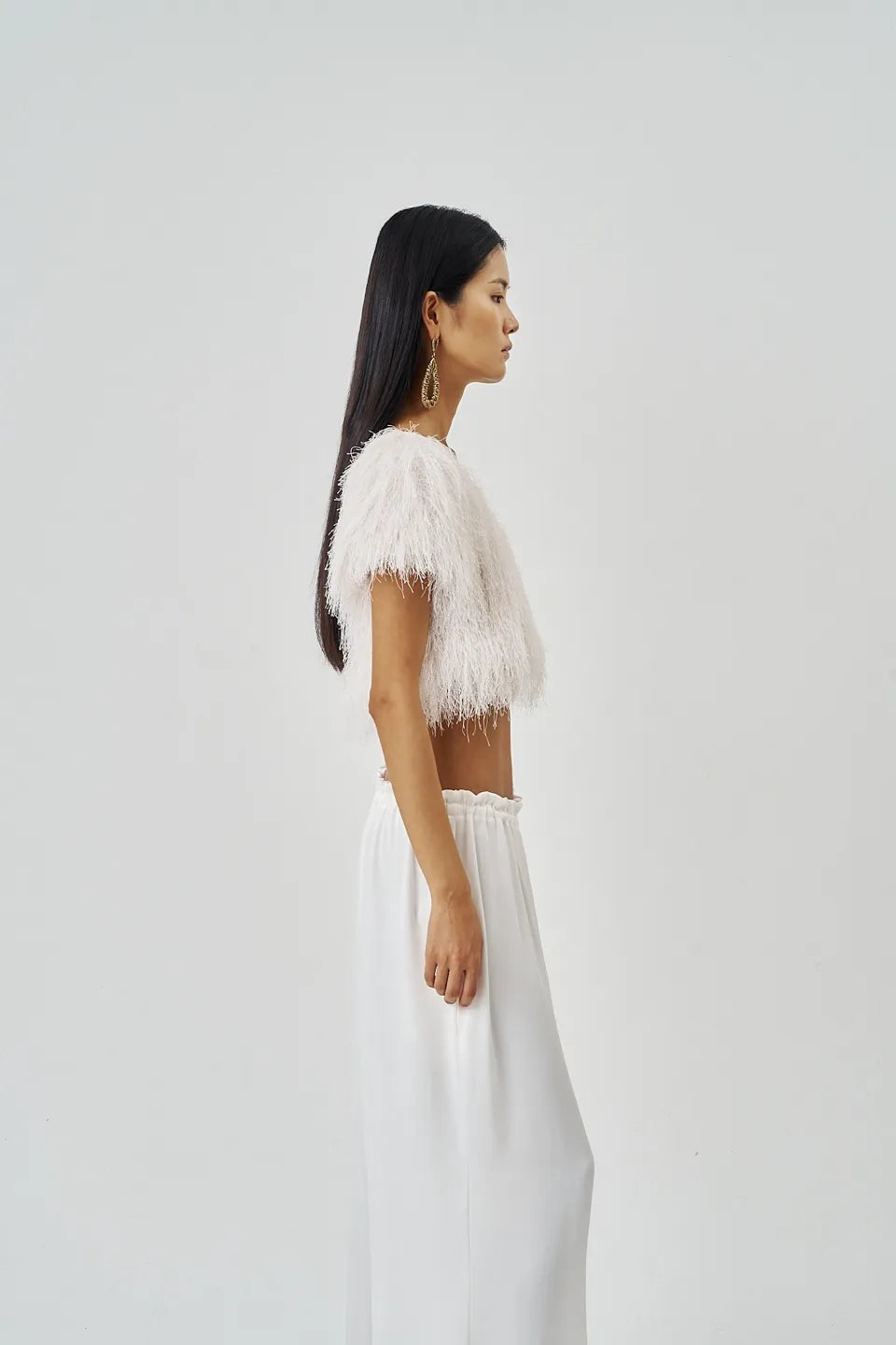 The Fringe Top Ivory