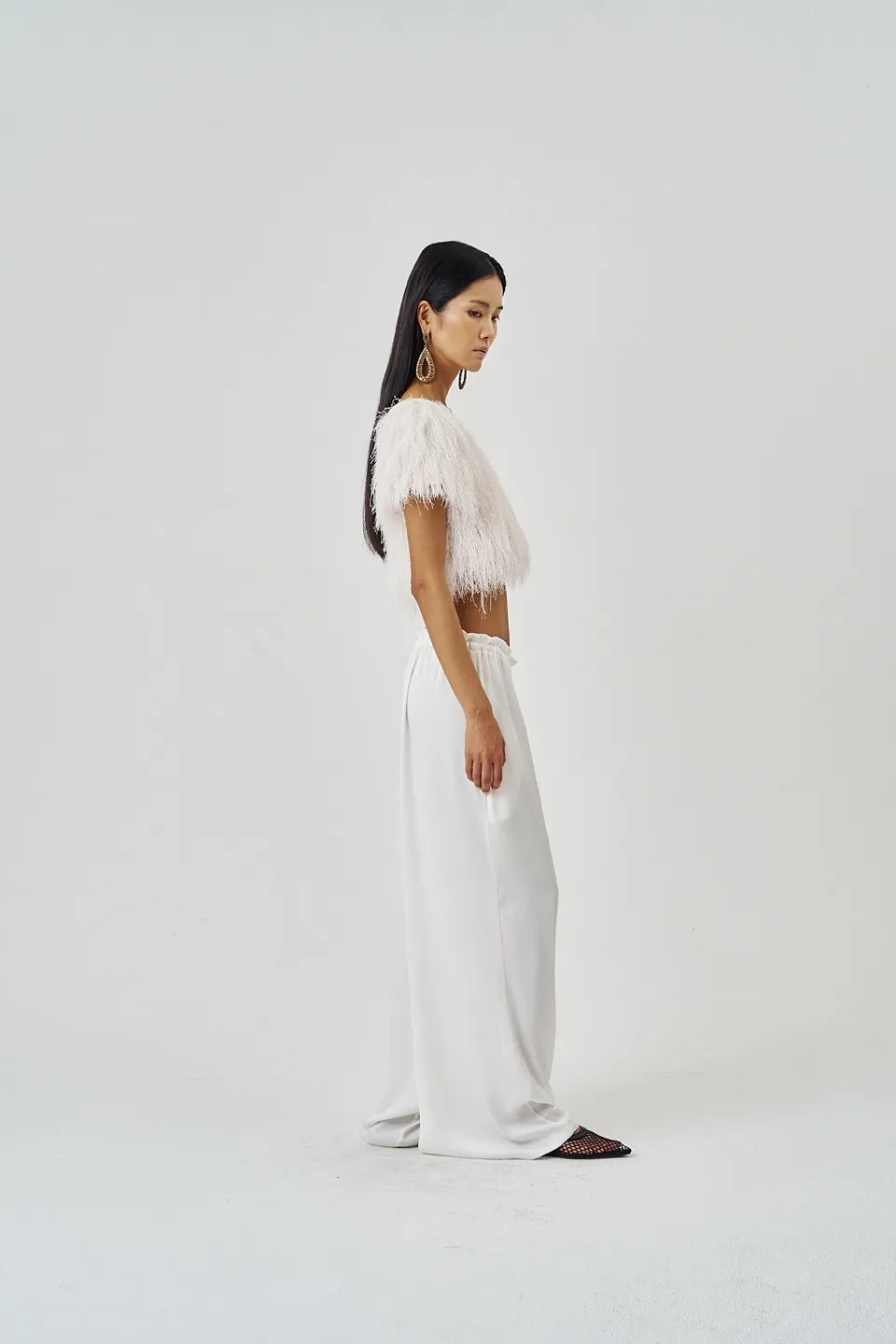 The Fringe Top Ivory