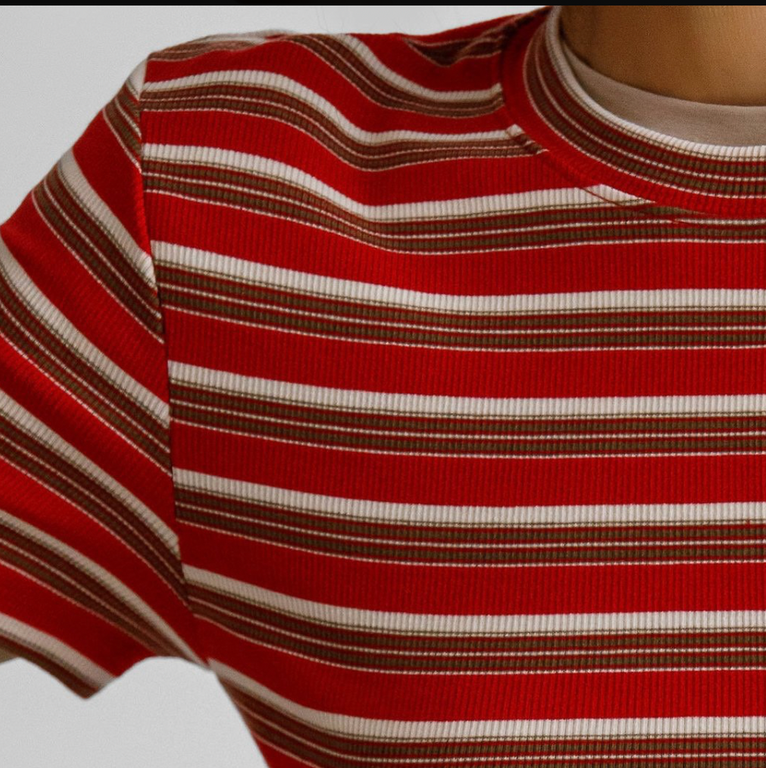 Soft Rib Stripe Tee