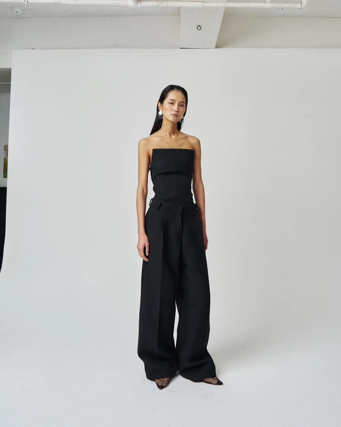 Black Tweed Pants
