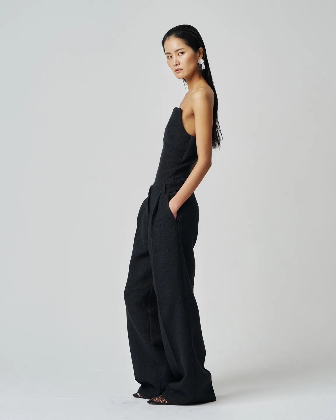 Black Tweed Pants