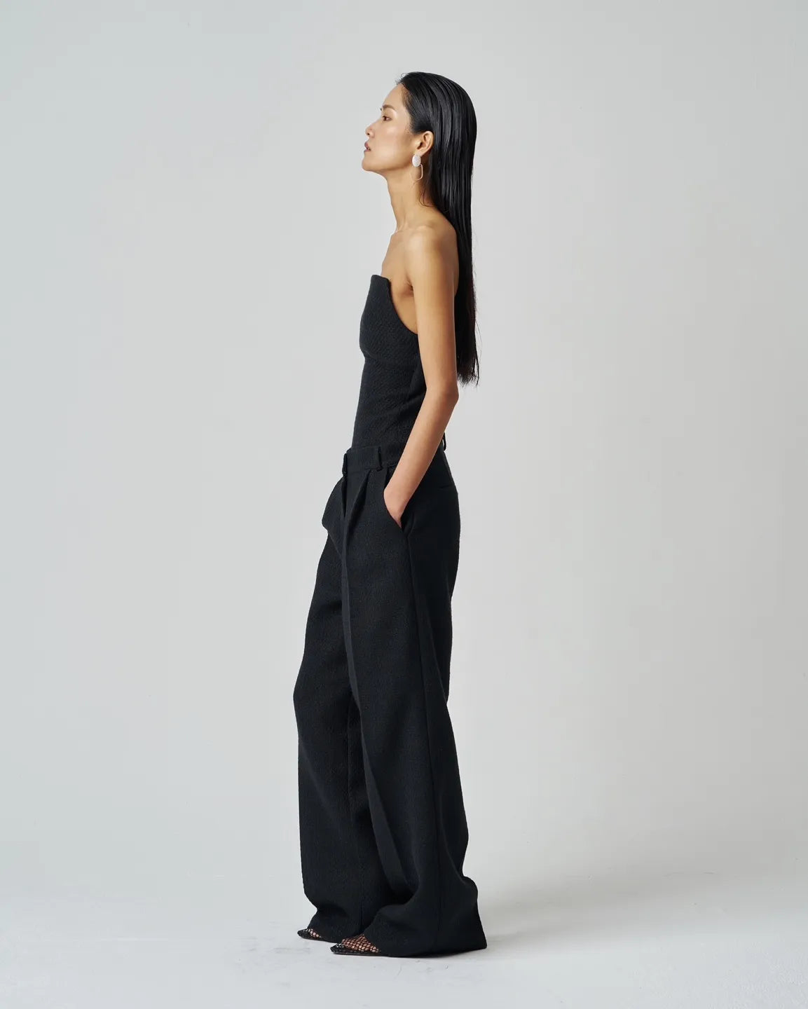 Black Tweed Pants