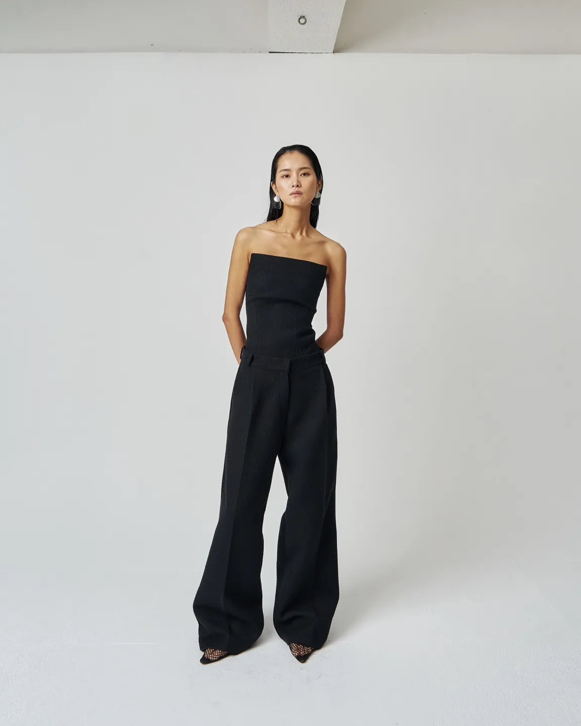 Black Tweed Pants