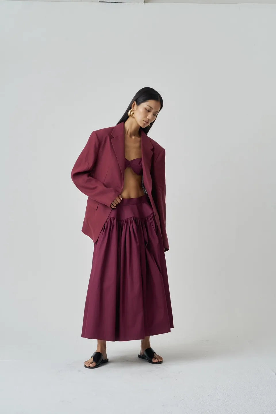 The Burgundy Dream Skirt
