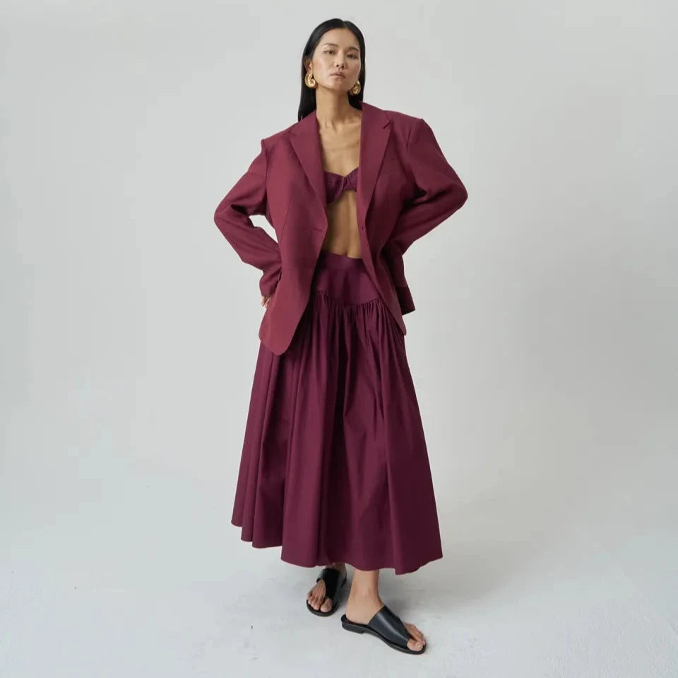 The Burgundy Dream Skirt