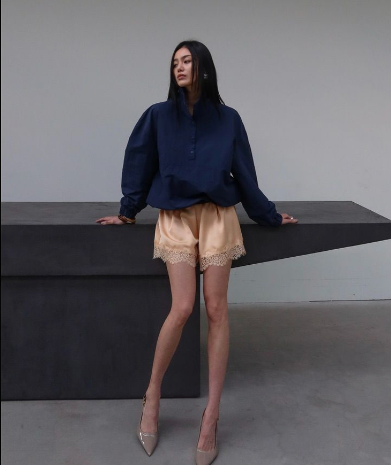 Satin Lace Shorts