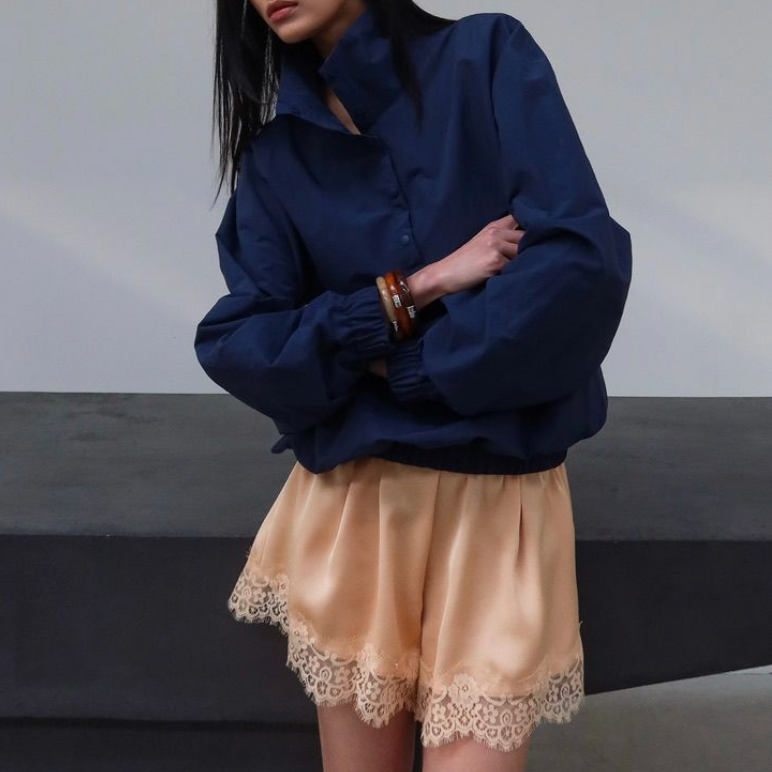 Satin Lace Shorts