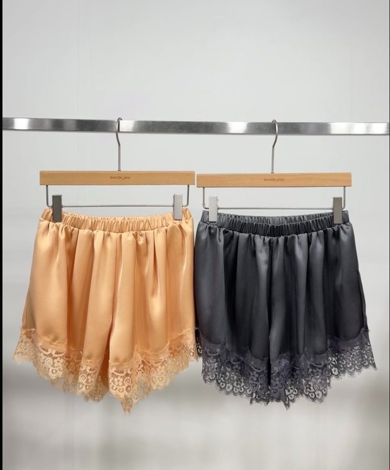 Satin Lace Shorts
