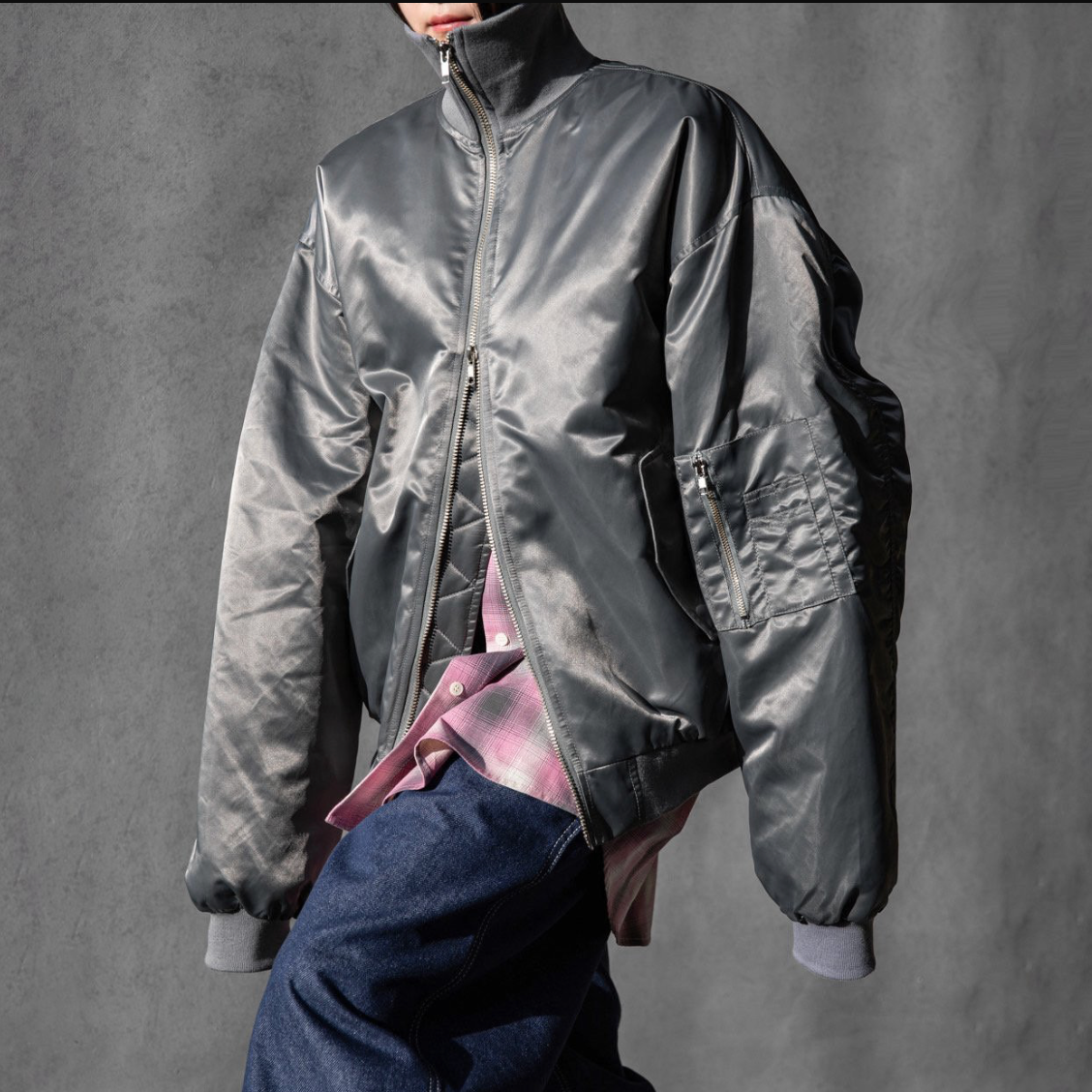 Oversized Padded Bomber