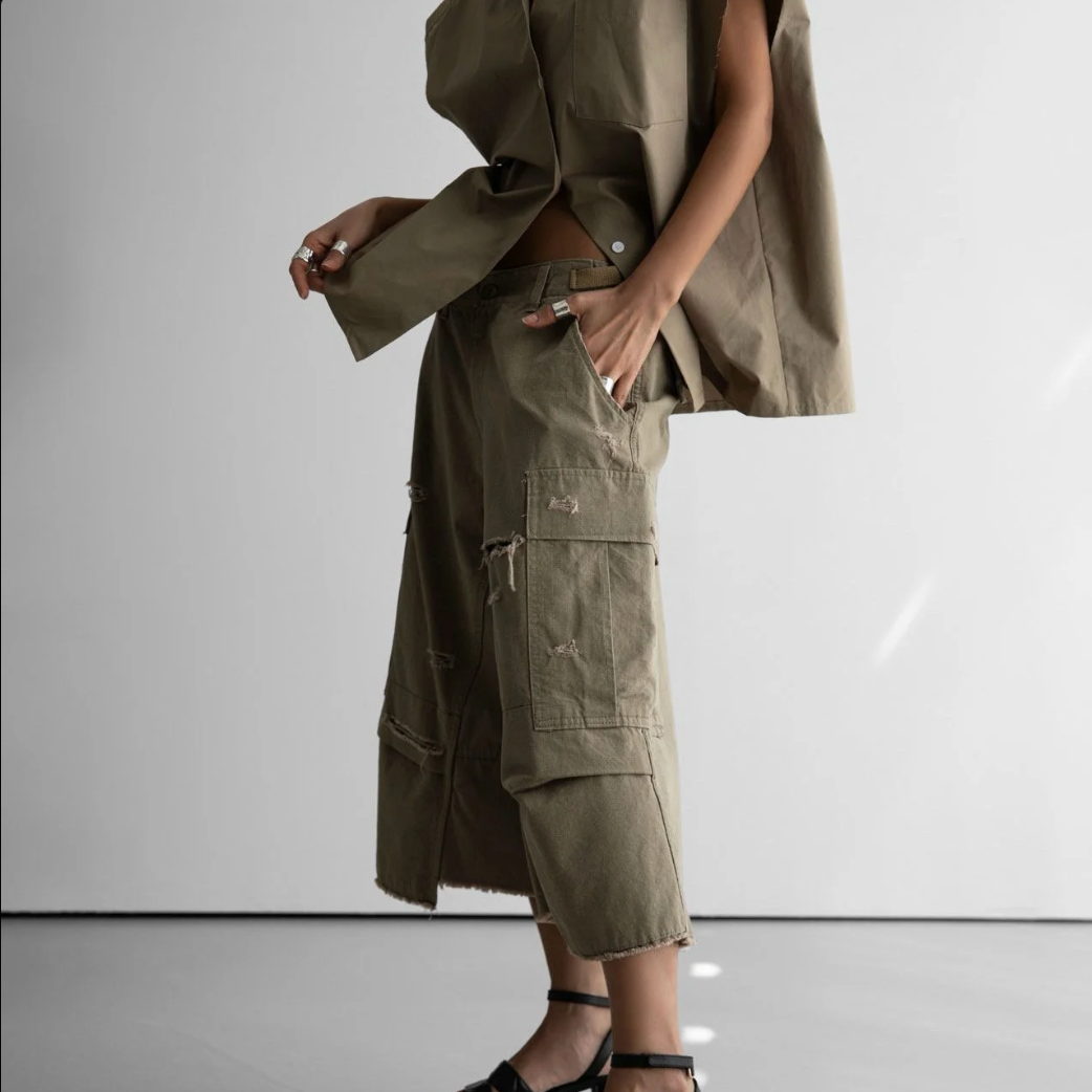 Vintage Cut-off Bermuda Pants