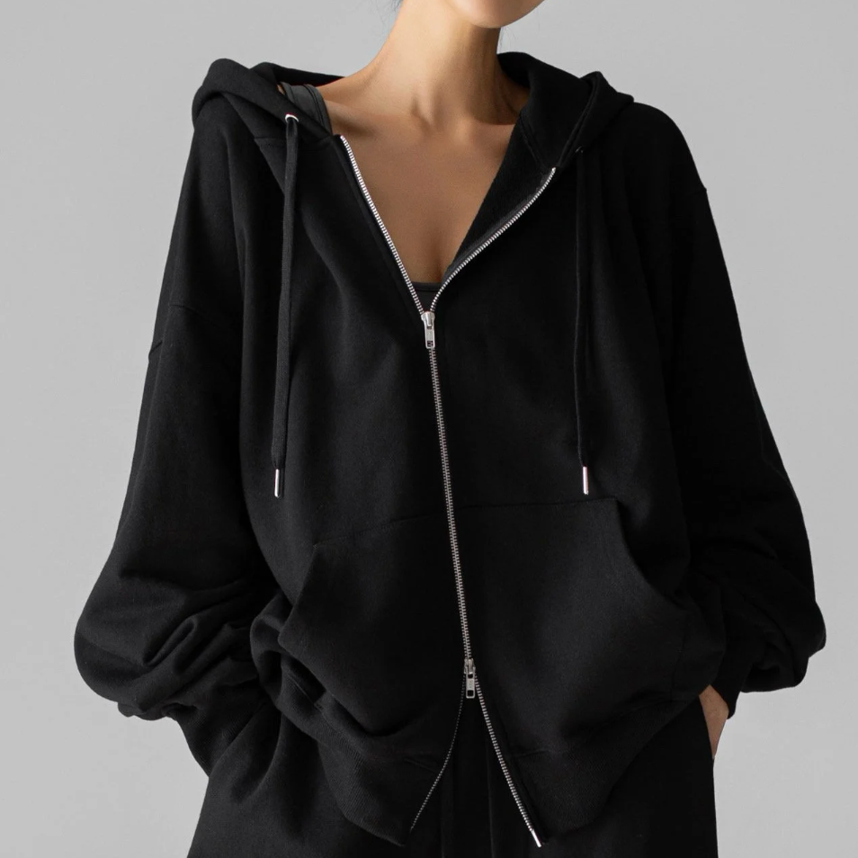 Oversized Zip Up Hoodie