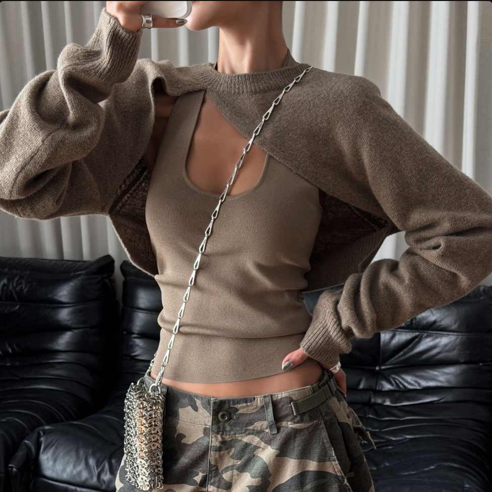 Sculpted Knit Bolero