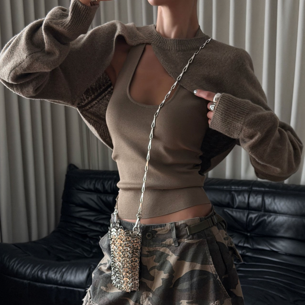 Sculpted Knit Bolero