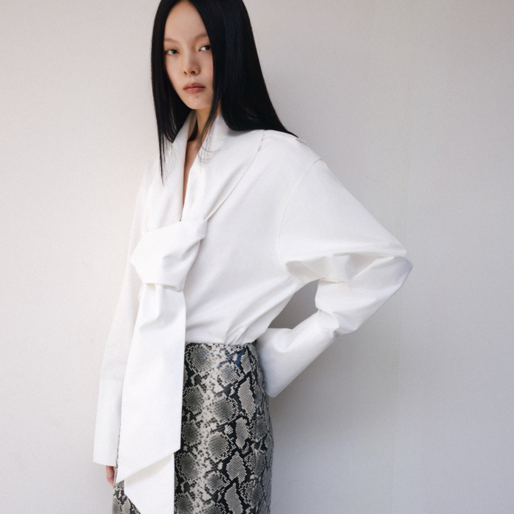 The Sculptural Tie Shirt