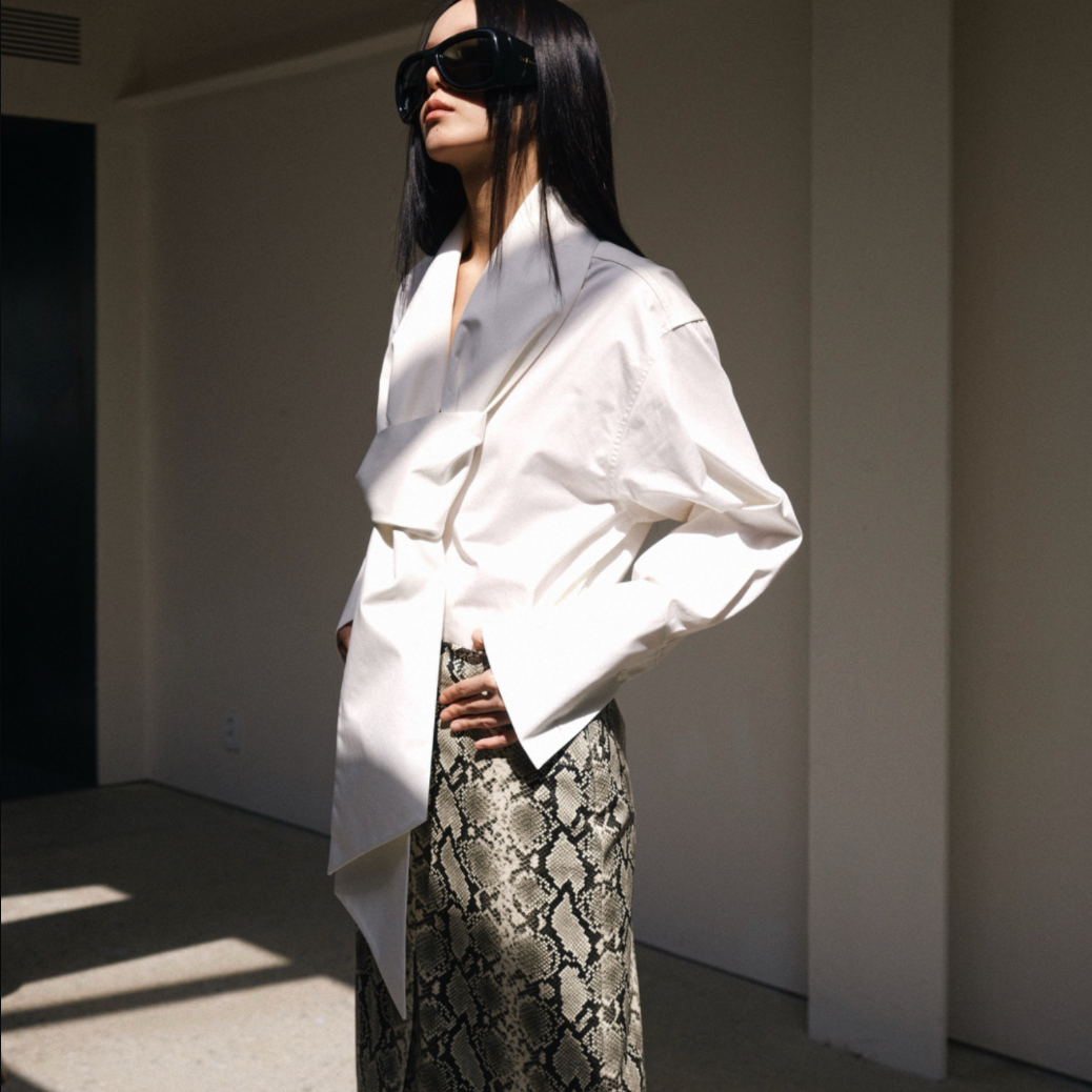 The Sculptural Tie Shirt