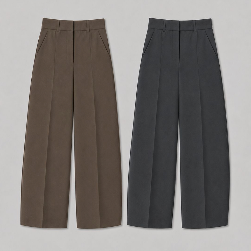 Tailored Wide-Leg Trousers