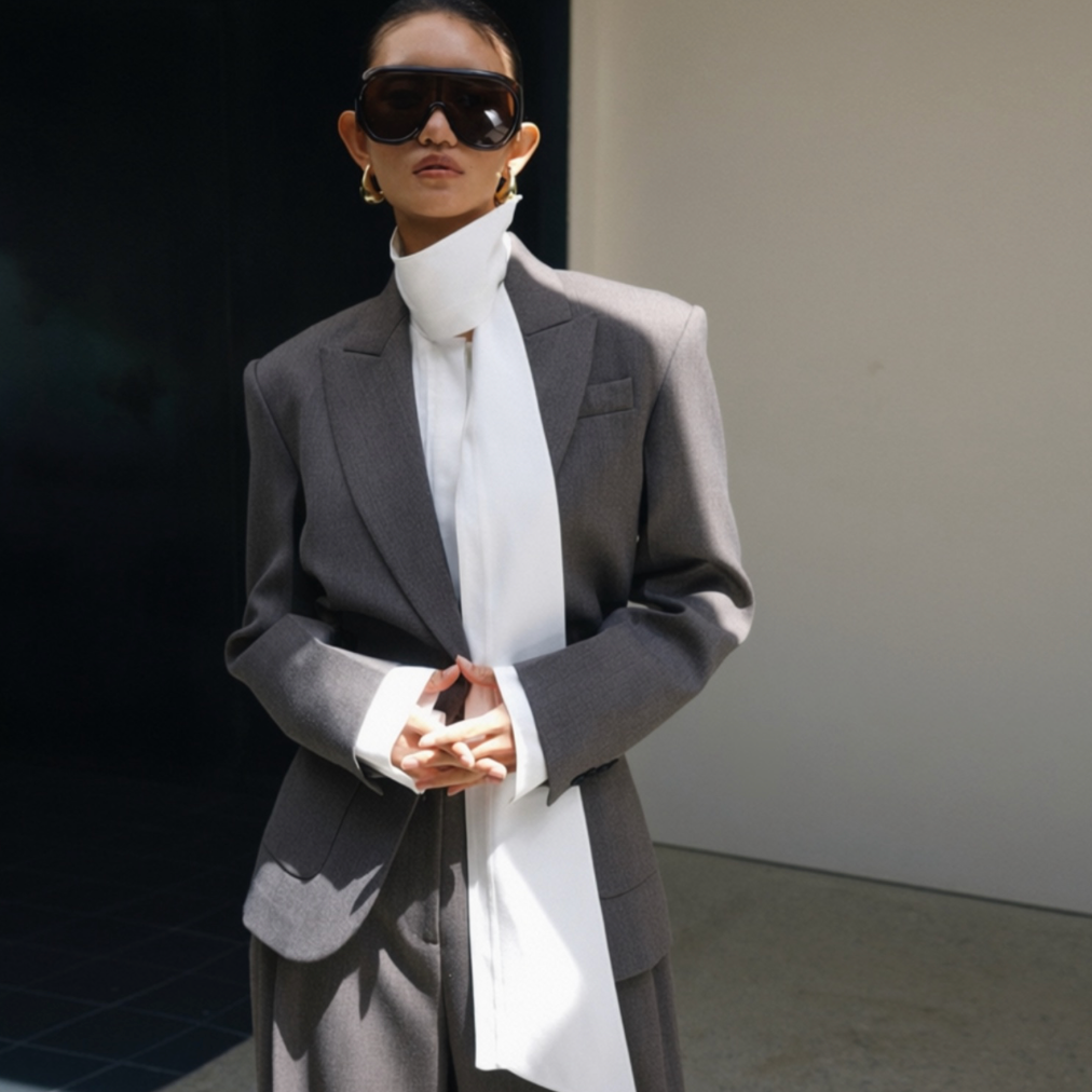 Sculpted Tailored Blazer