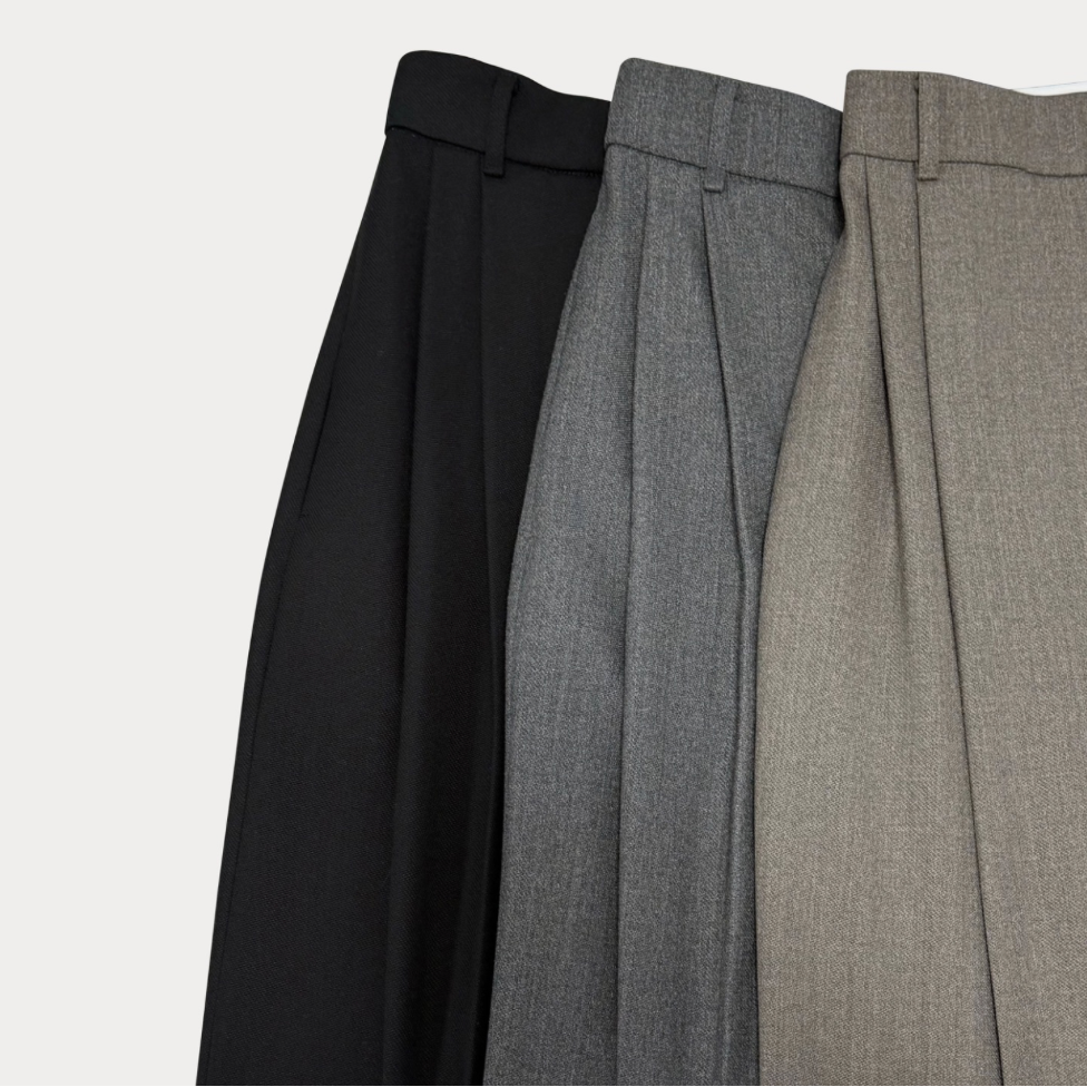 Double Pleated Trousers