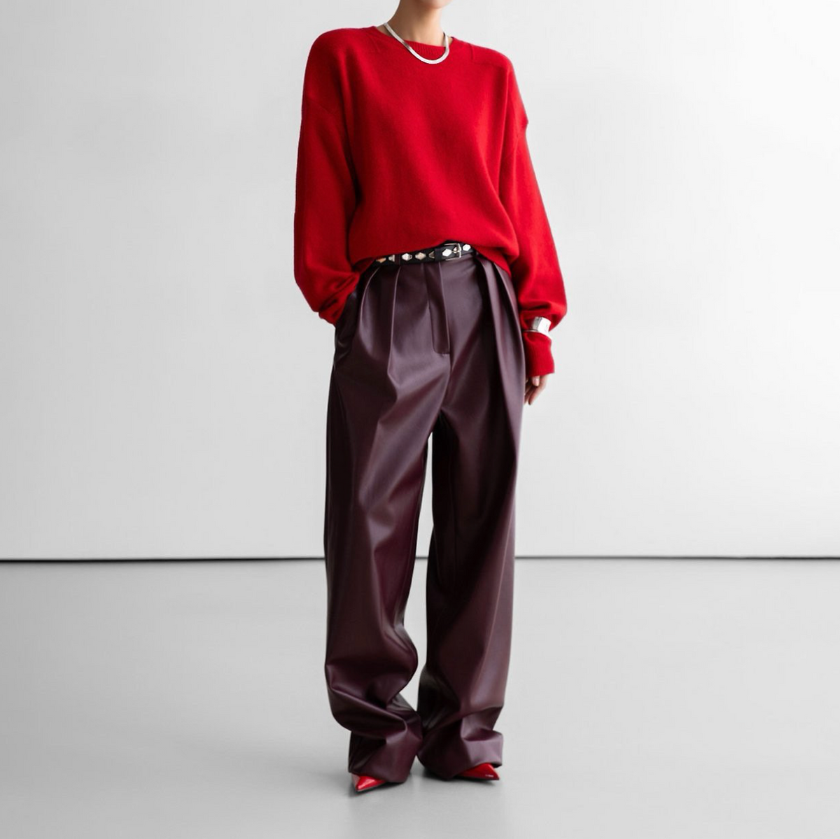 Double Knit Shoulder Detail Sweater