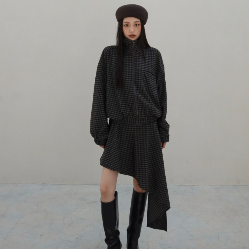 The Offbeat Check Wool Jacket