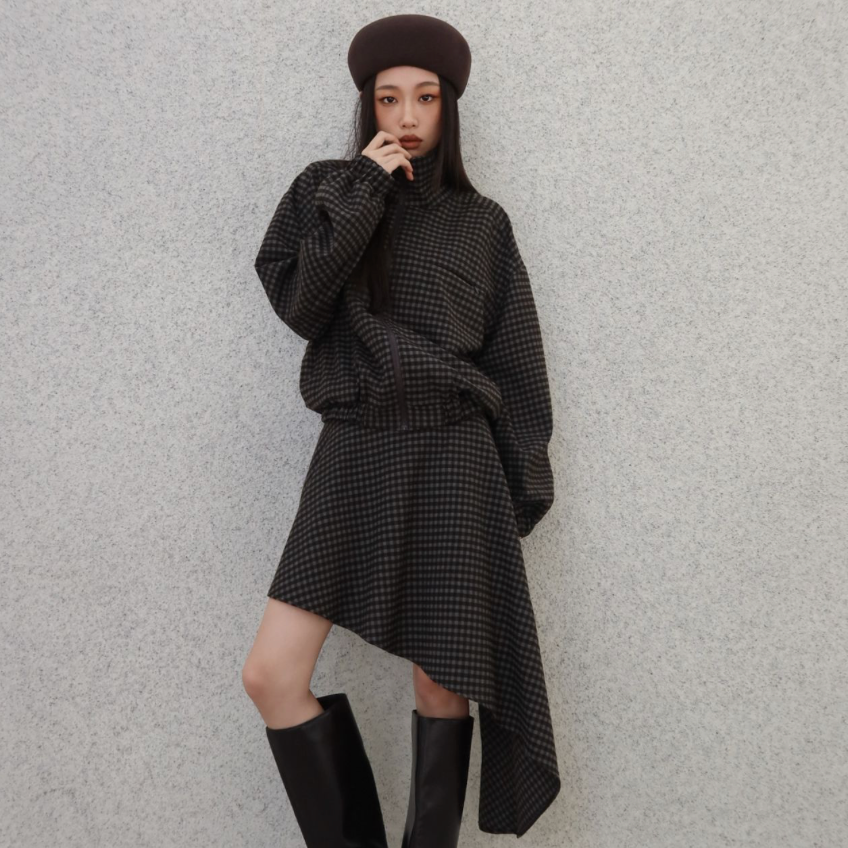 The Offbeat Check Wool Jacket