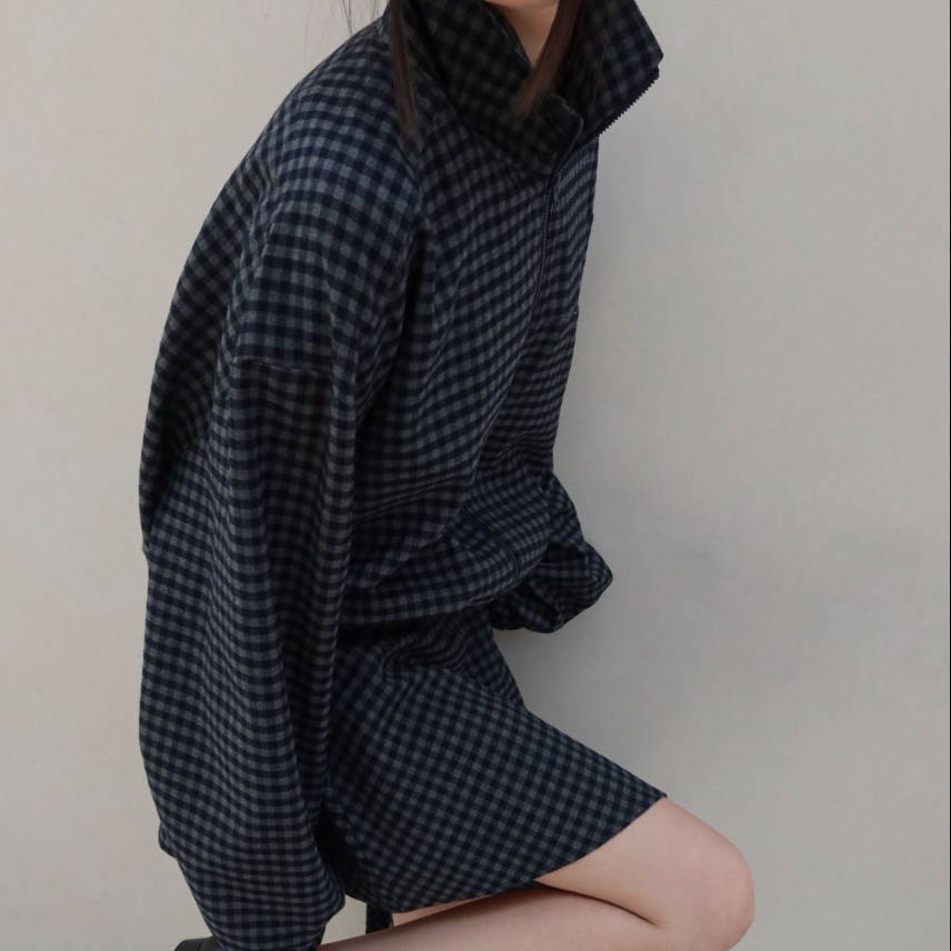 The Offbeat Check Wool Jacket
