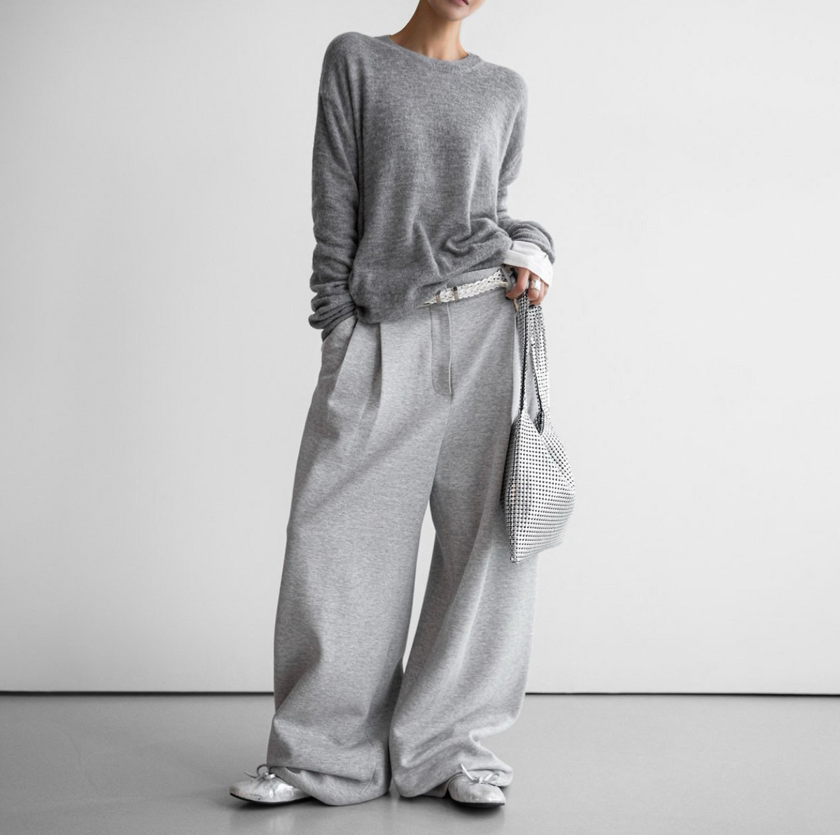The Ease Pin-Tuck Sweat Trousers