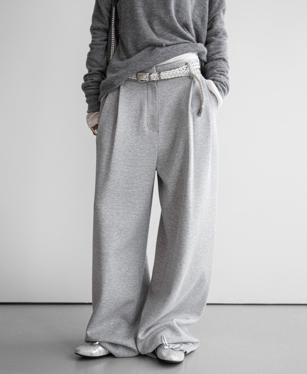 The Ease Pin-Tuck Sweat Trousers