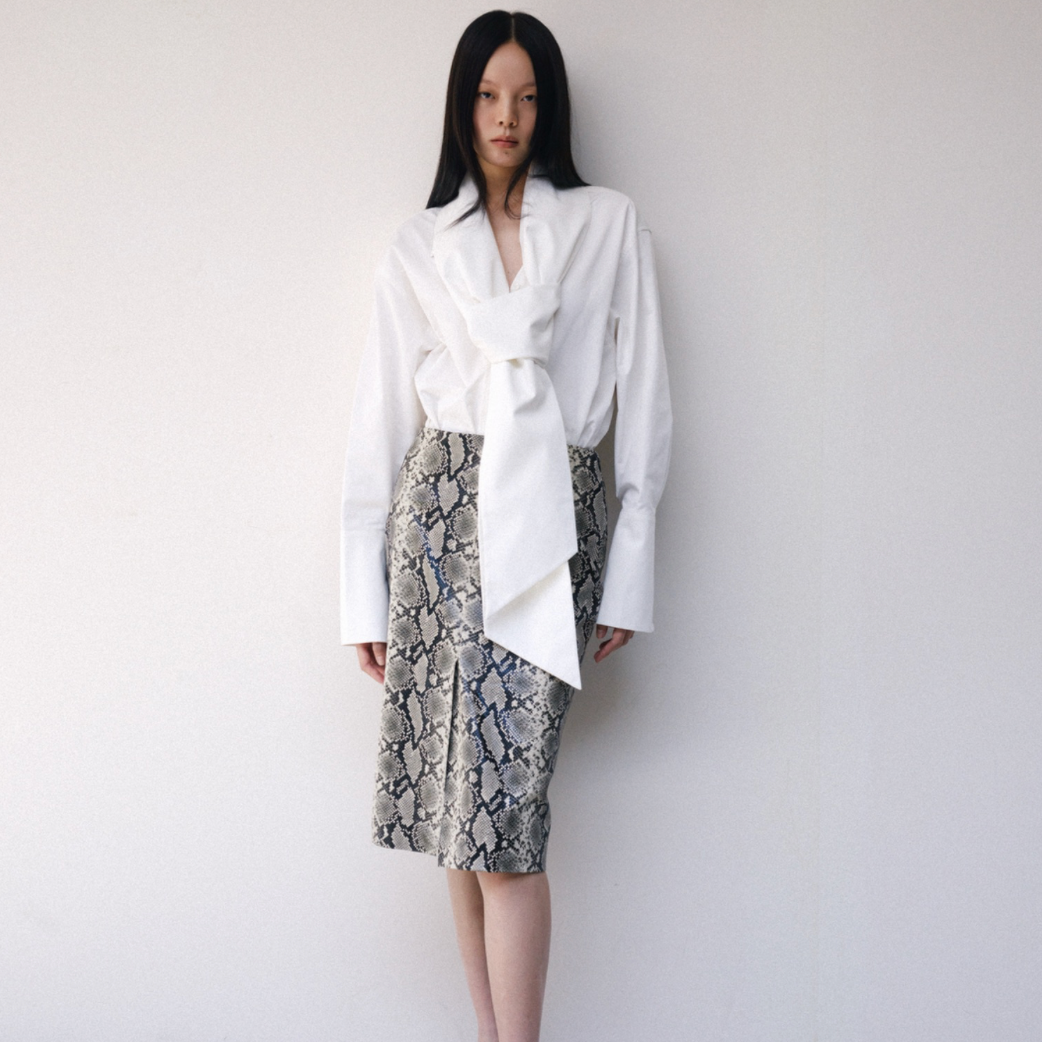 The Viper Faux Leather Skirt
