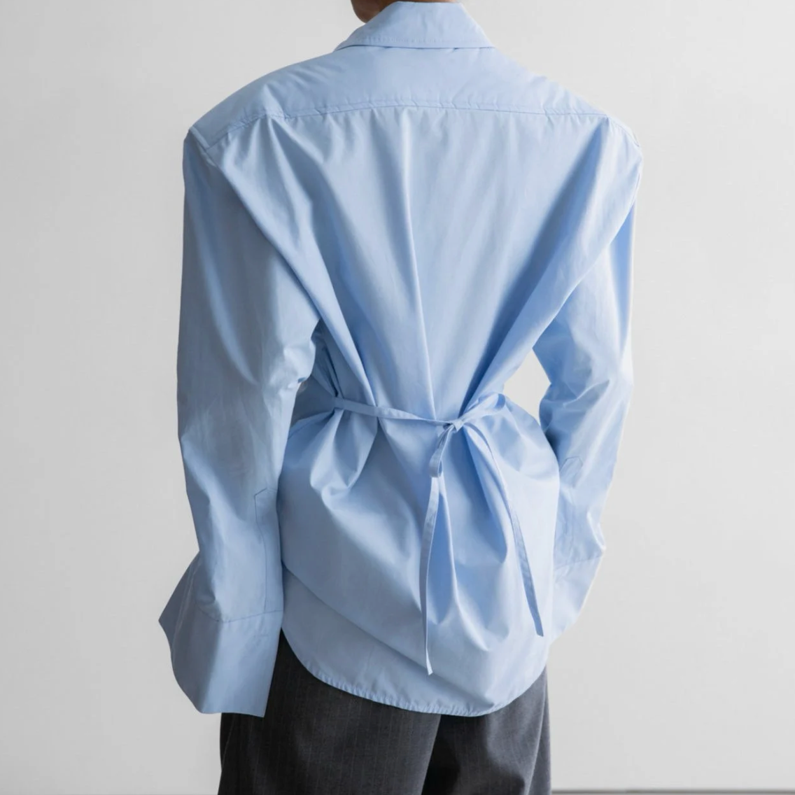 The Padded Shoulder Cotton Shirt