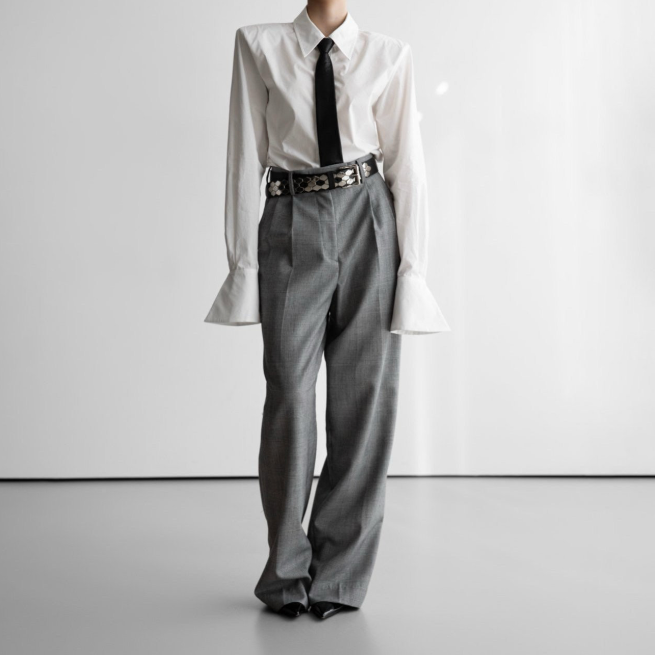 Wing Cuffed Button Down Shirt