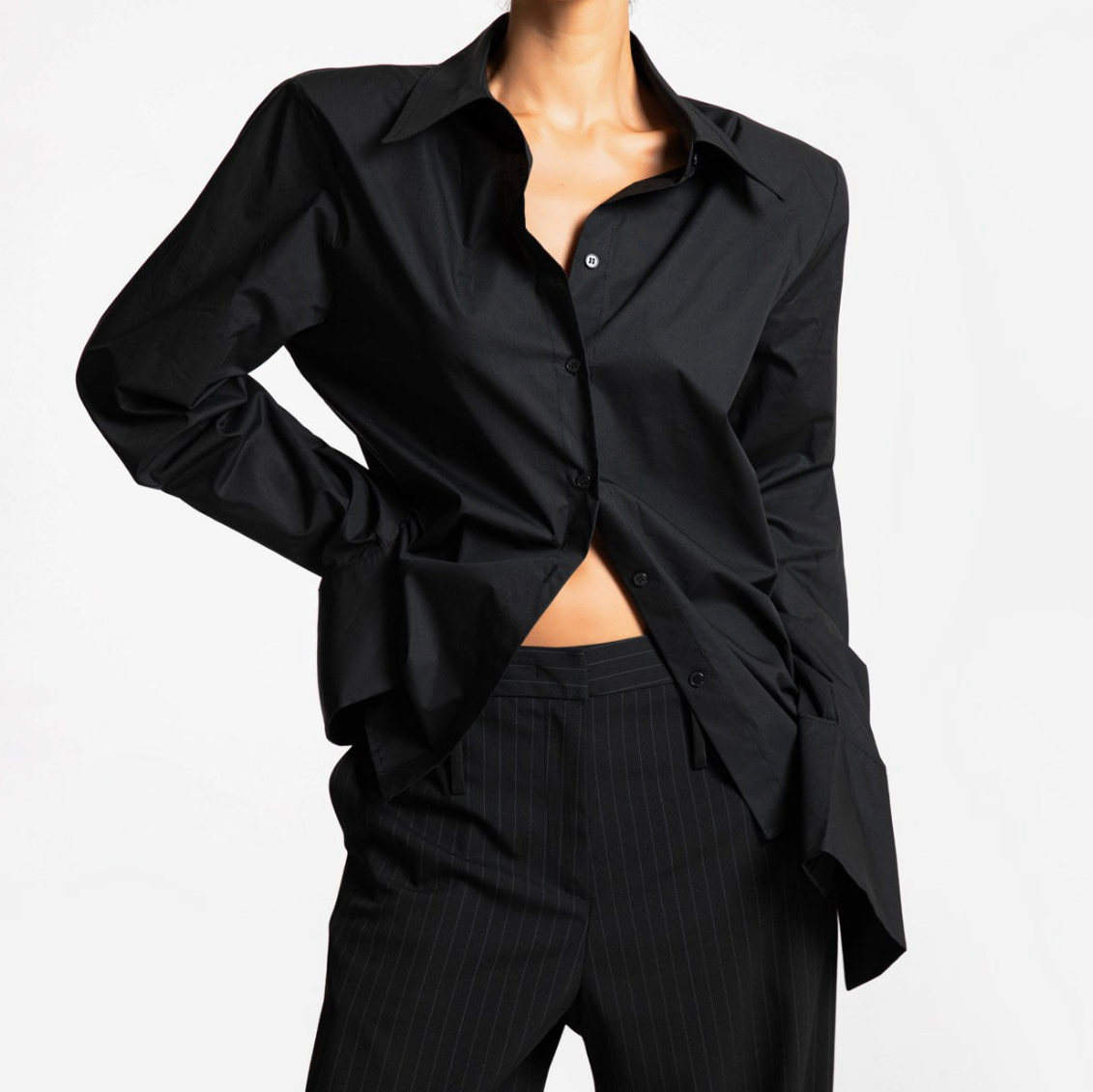 Wing Cuffed Button Down Shirt