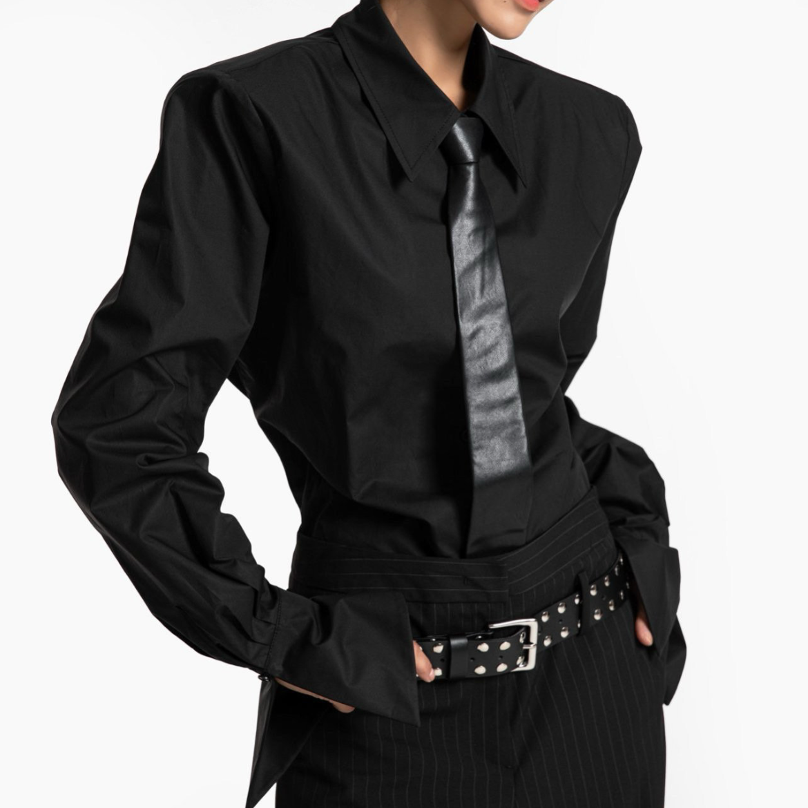 Wing Cuffed Button Down Shirt