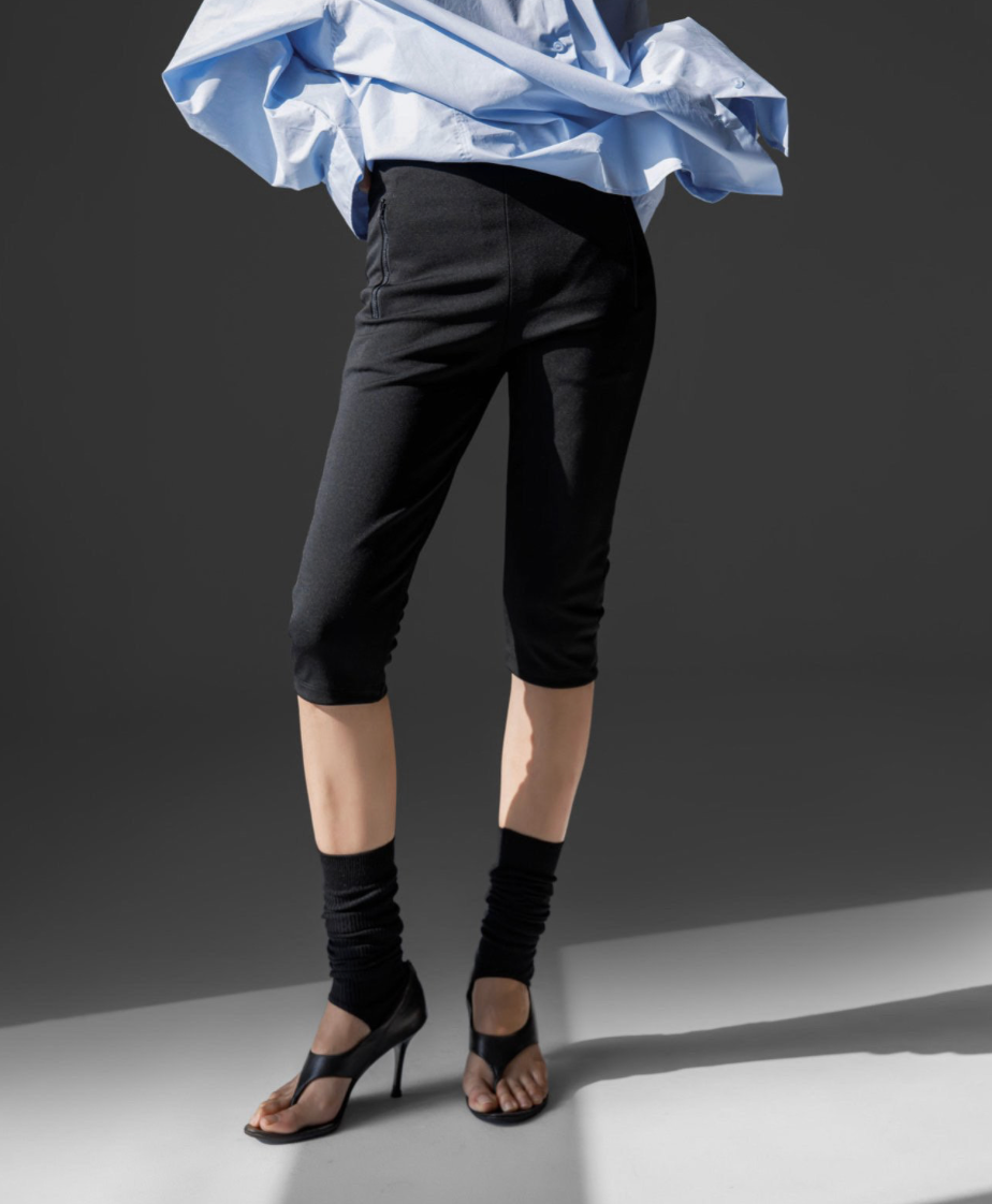Zipped Capri Leggings