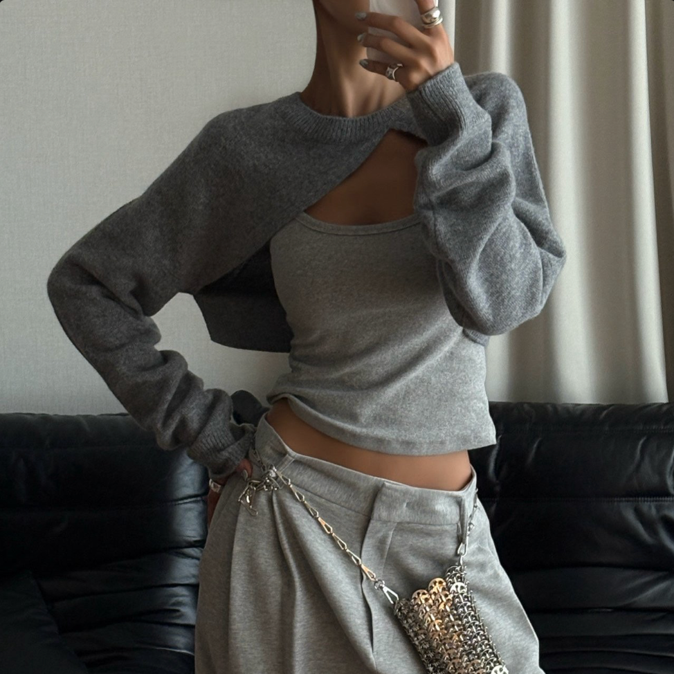 Sculpted Knit Bolero