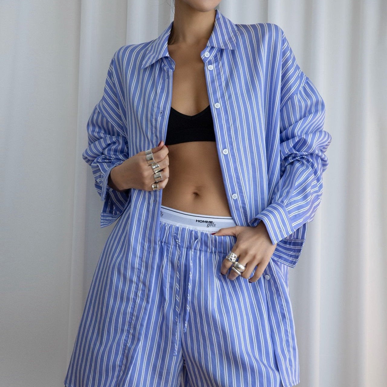 Stripe Lounge Shirt