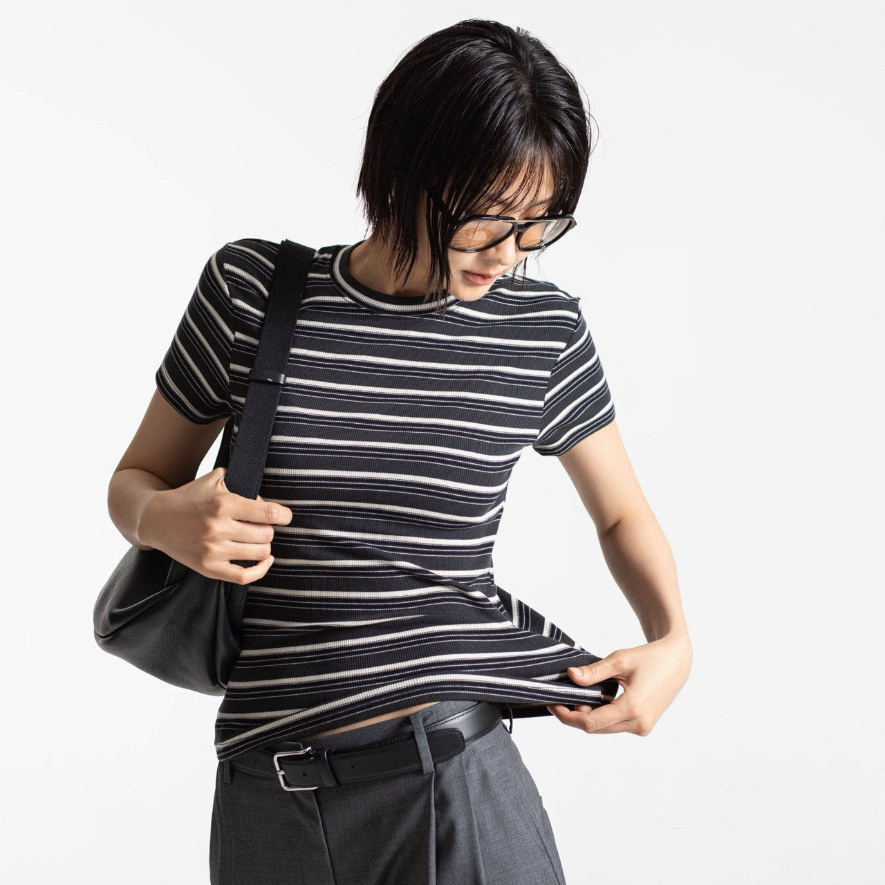 Soft Rib Stripe Tee