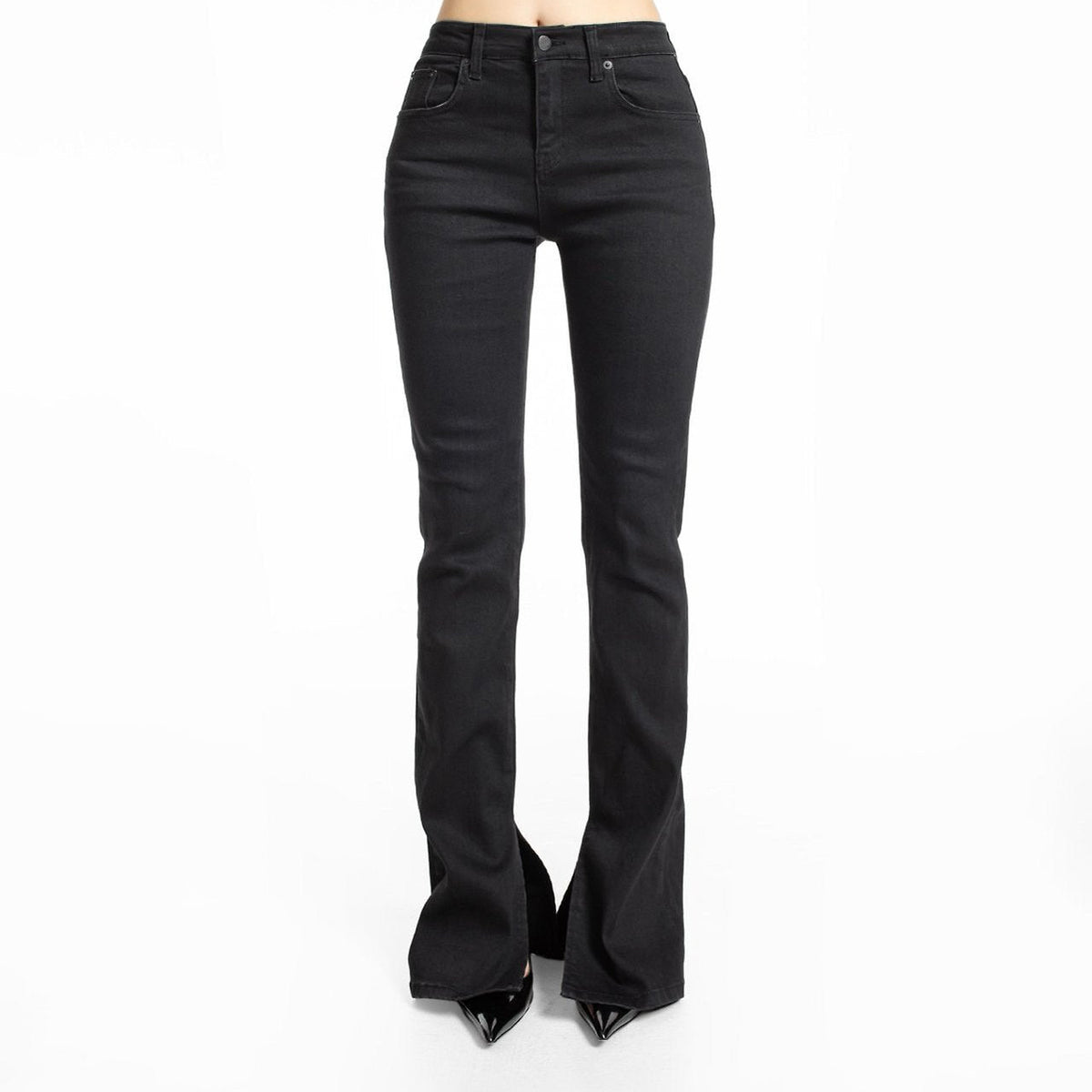 Flare Slit Jeans