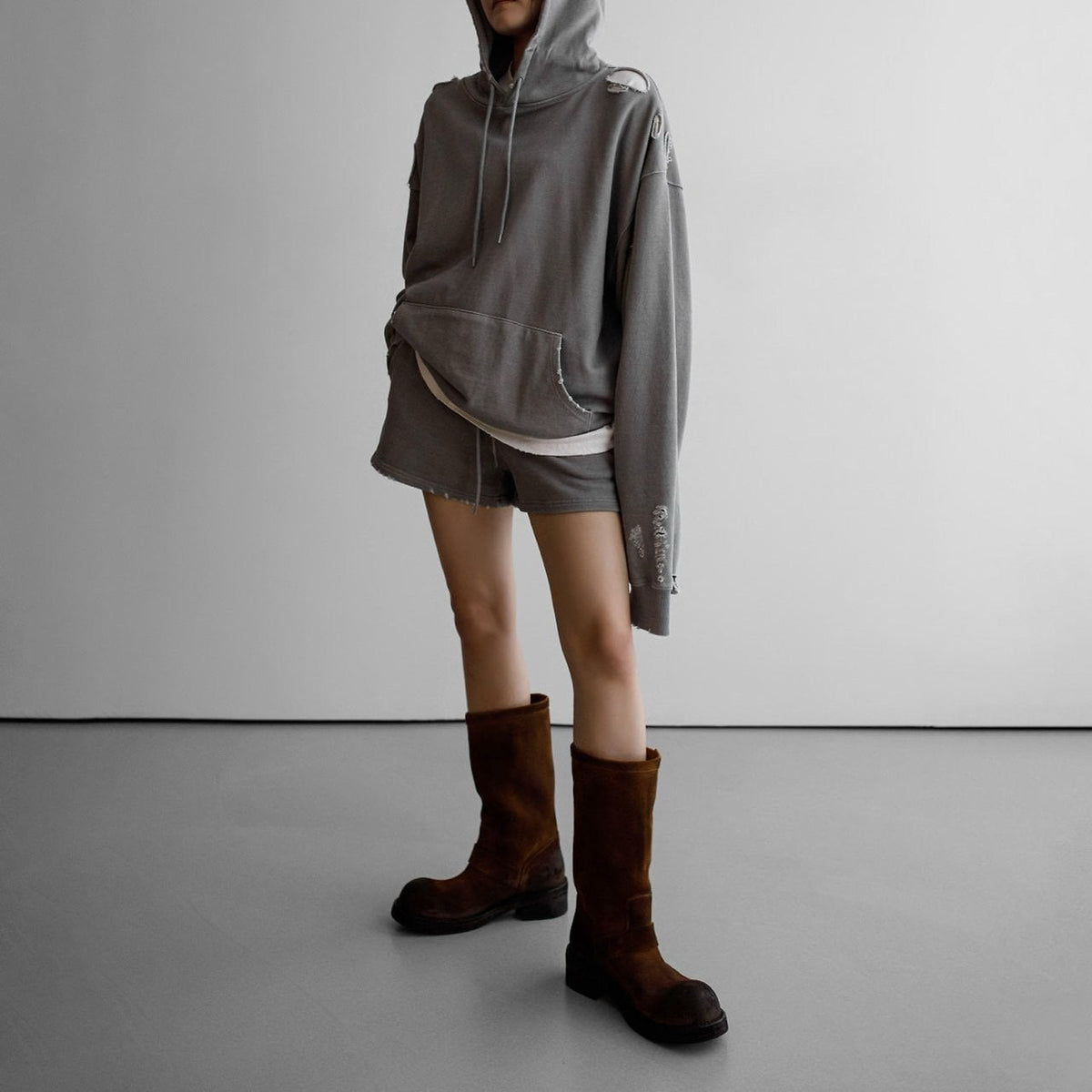 Cutted Detail Hoodie