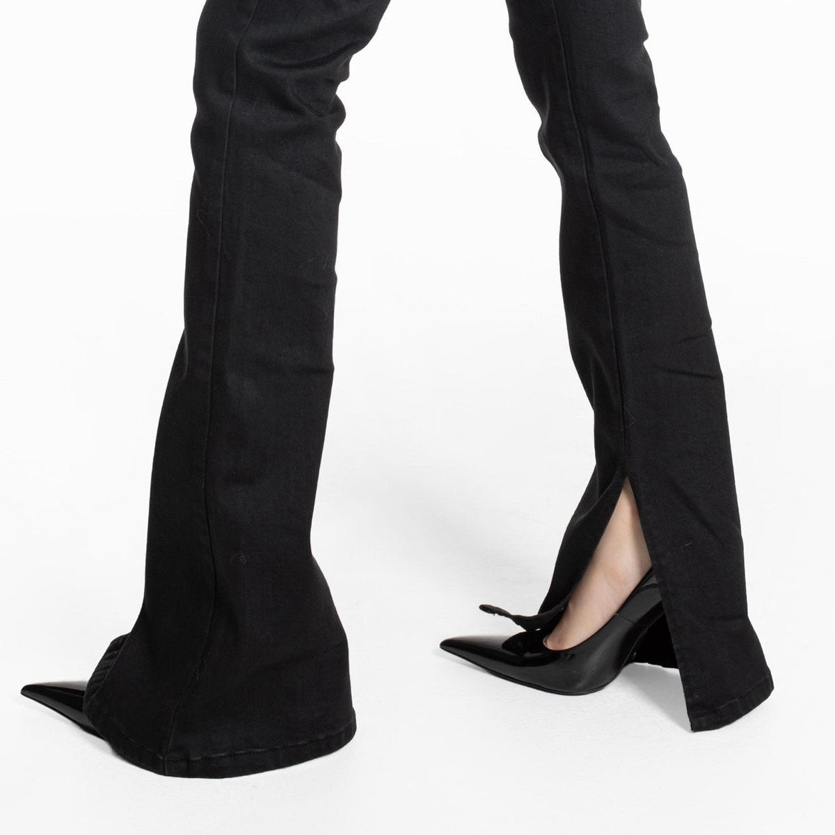 Flare Slit Jeans