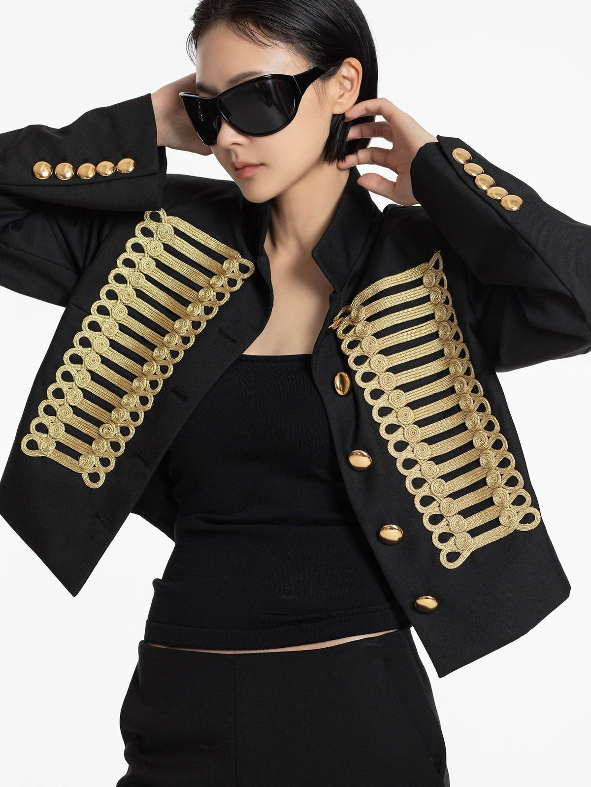 Braided Military Jacket