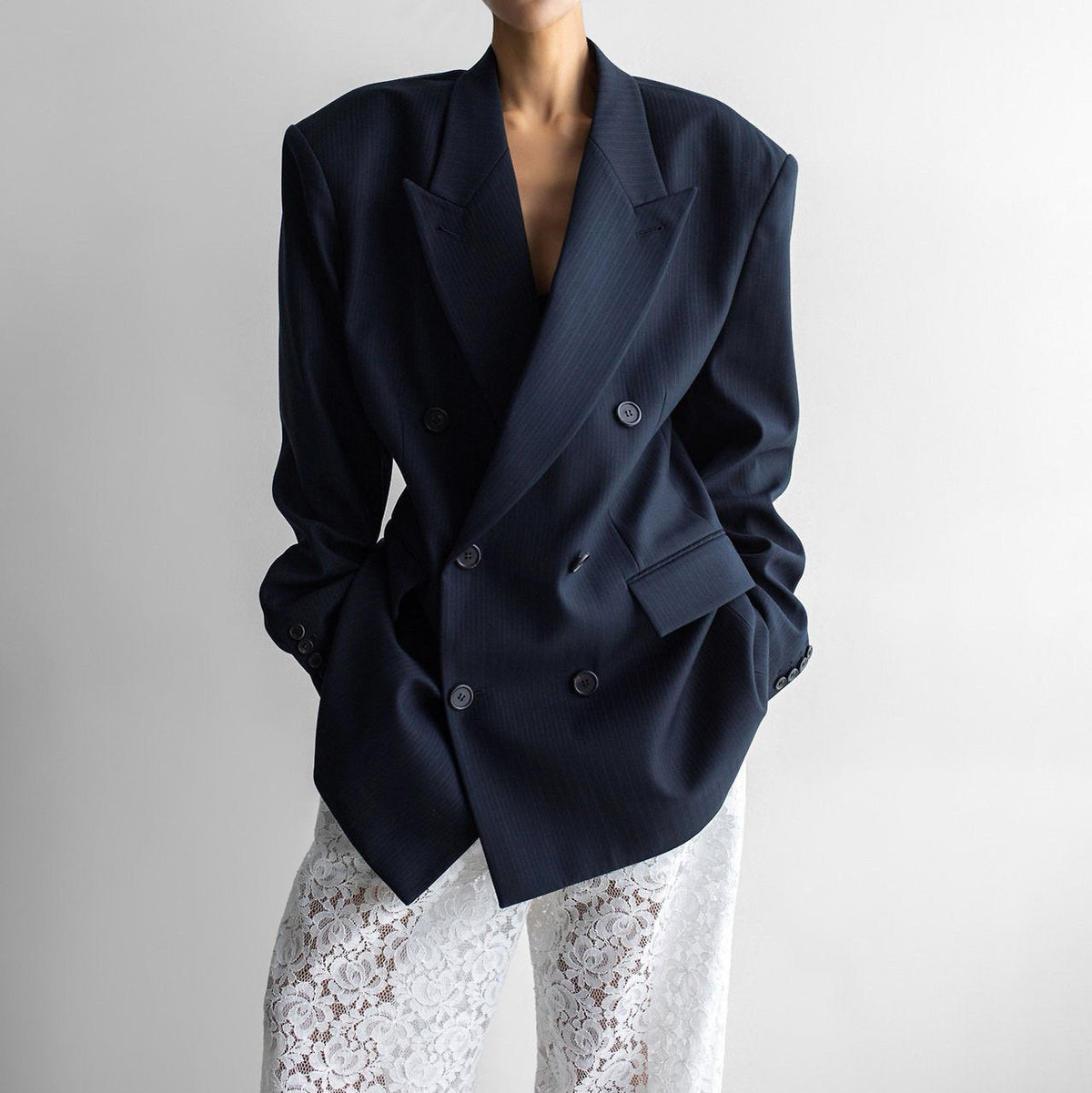 The Sculpted Wrap Blazer