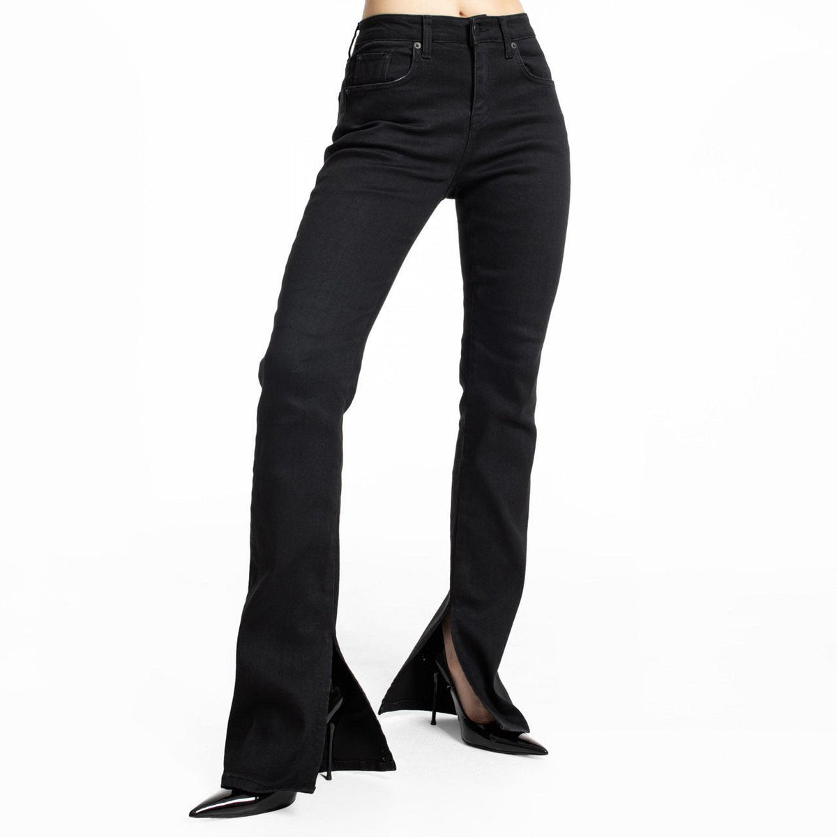 Flare Slit Jeans