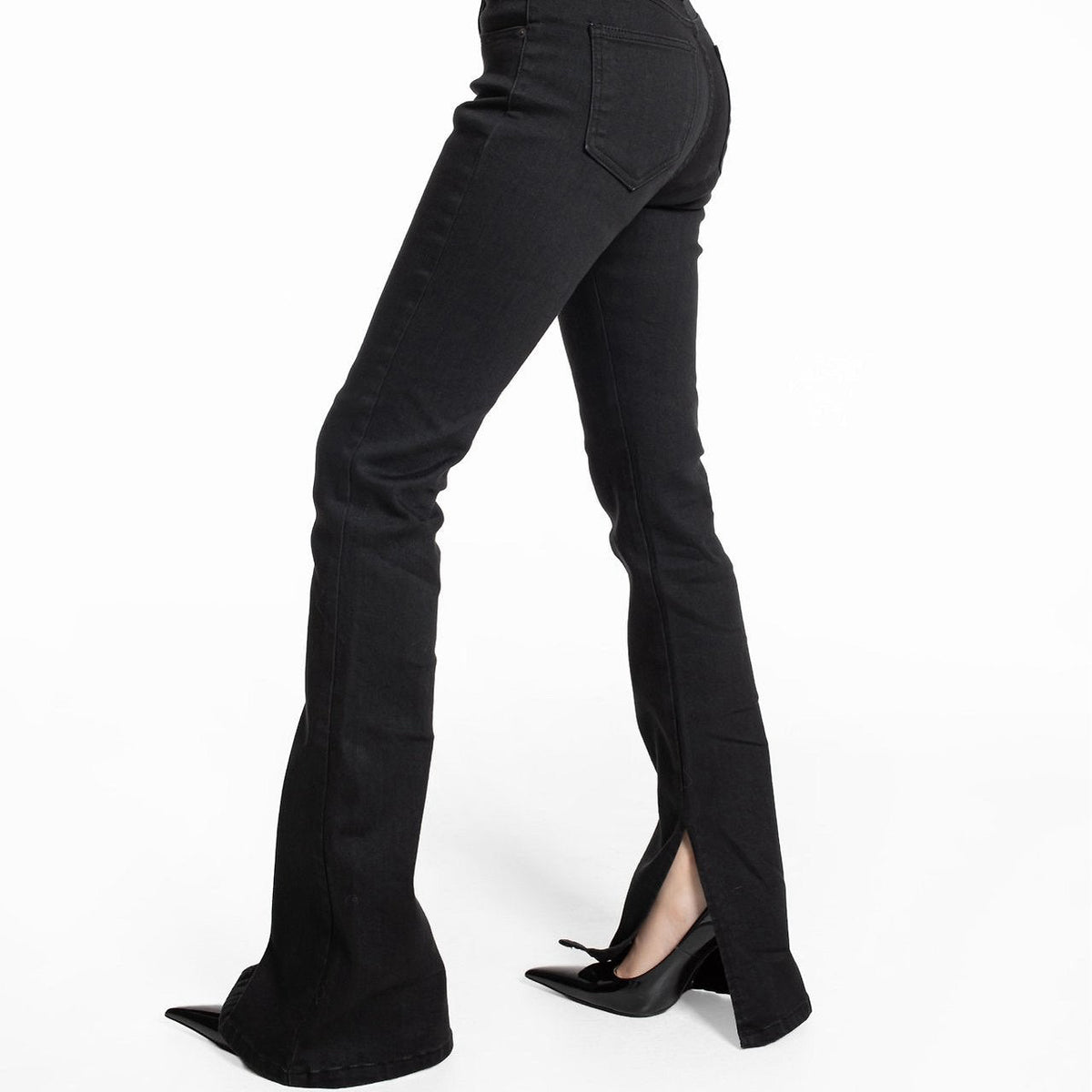 Flare Slit Jeans