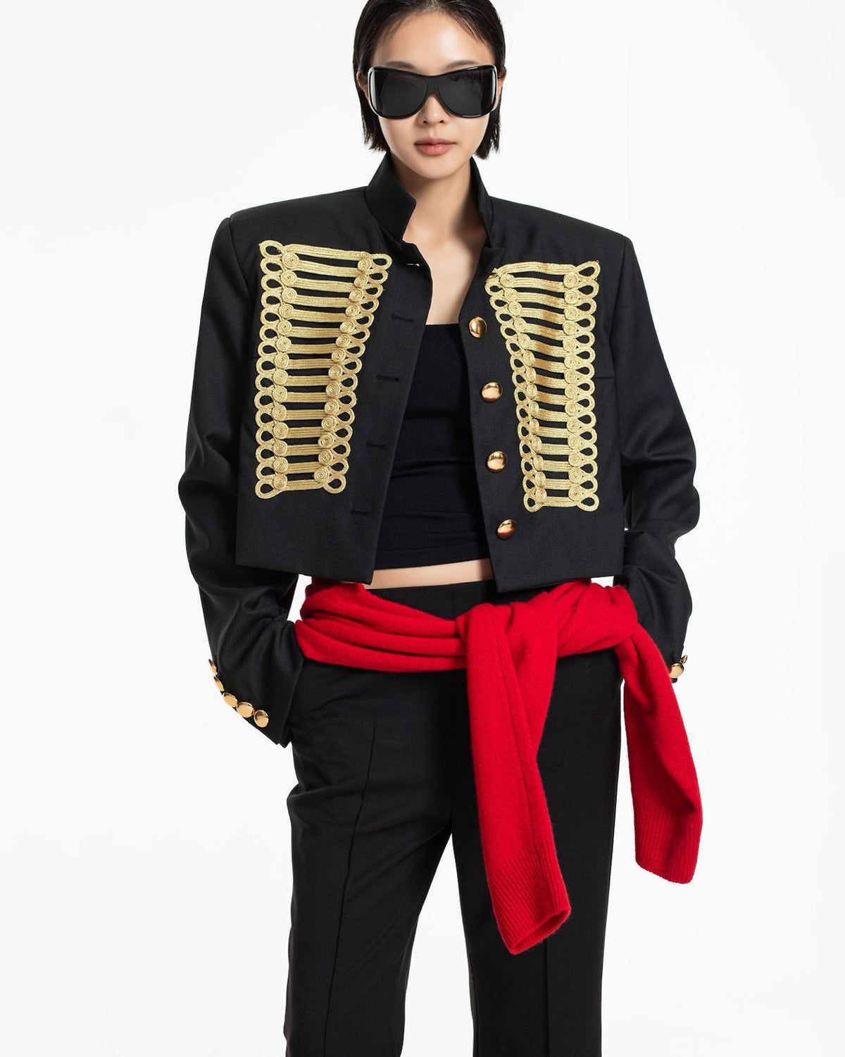 Braided Military Jacket